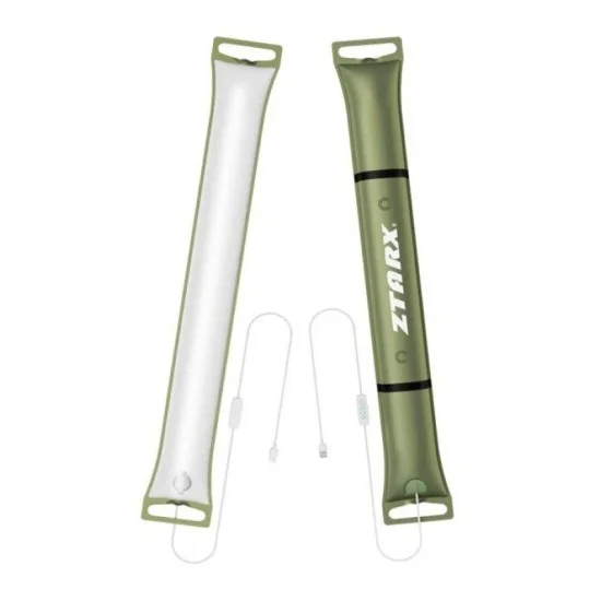 Ztarx Tube Usb Charging Inflatable Led Light - Green